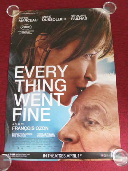 EVERYTHING WENT FINE US ONE SHEET ROLLED POSTER SOPHIE MARCEAU 2021 Rendezvous Cinema Movie posters