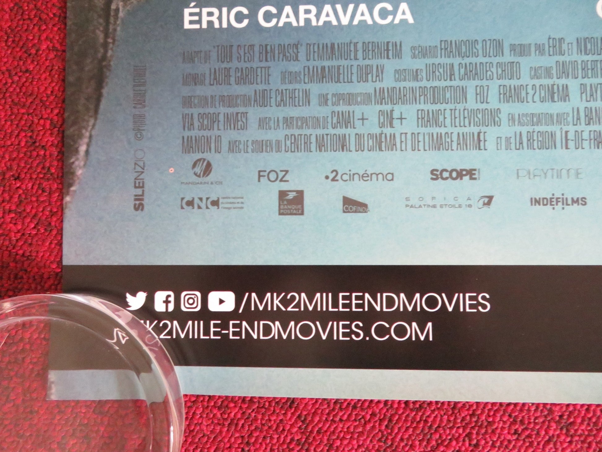 EVERYTHING WENT FINE US ONE SHEET ROLLED POSTER SOPHIE MARCEAU 2021 Rendezvous Cinema Movie posters