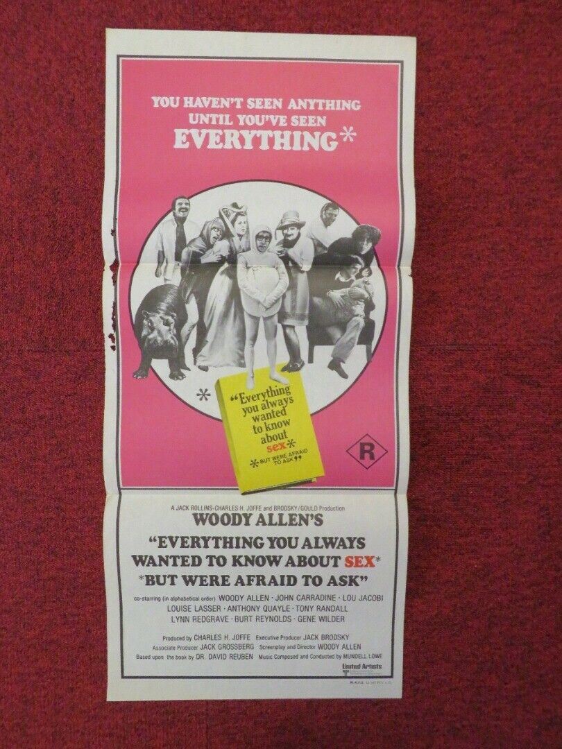 EVERYTHING YOU ALWAYS WANTED TO KNOW ABOUT SEX FOLDED AUSTRALIAN DAYBILL POSTER Movie posters