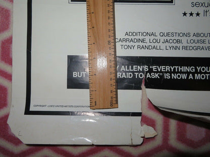 EVERYTHING YOU ALWAYS WANTED TO KNOW ABOUT SEX US ONE SHEET POSTER 1972 Movie posters