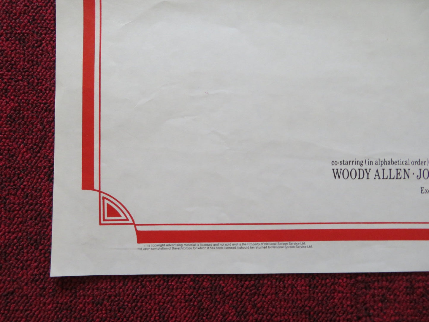 EVERYTHING YOU WANT TO KNOW ABOUT SEX UK QUAD POSTER FOLDED WODDY ALLEN 1972 Rendezvous Cinema Movie posters