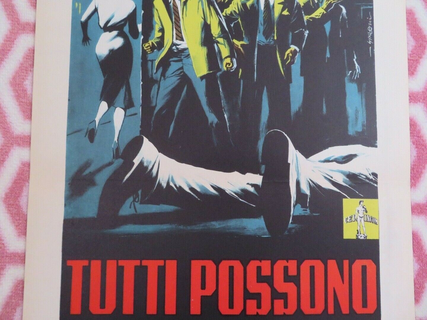 EVEYBODY WANTS TO KILL ME ITALIAN (28"x13") POSTER FRANCO FABRIZI 1957 Movie posters