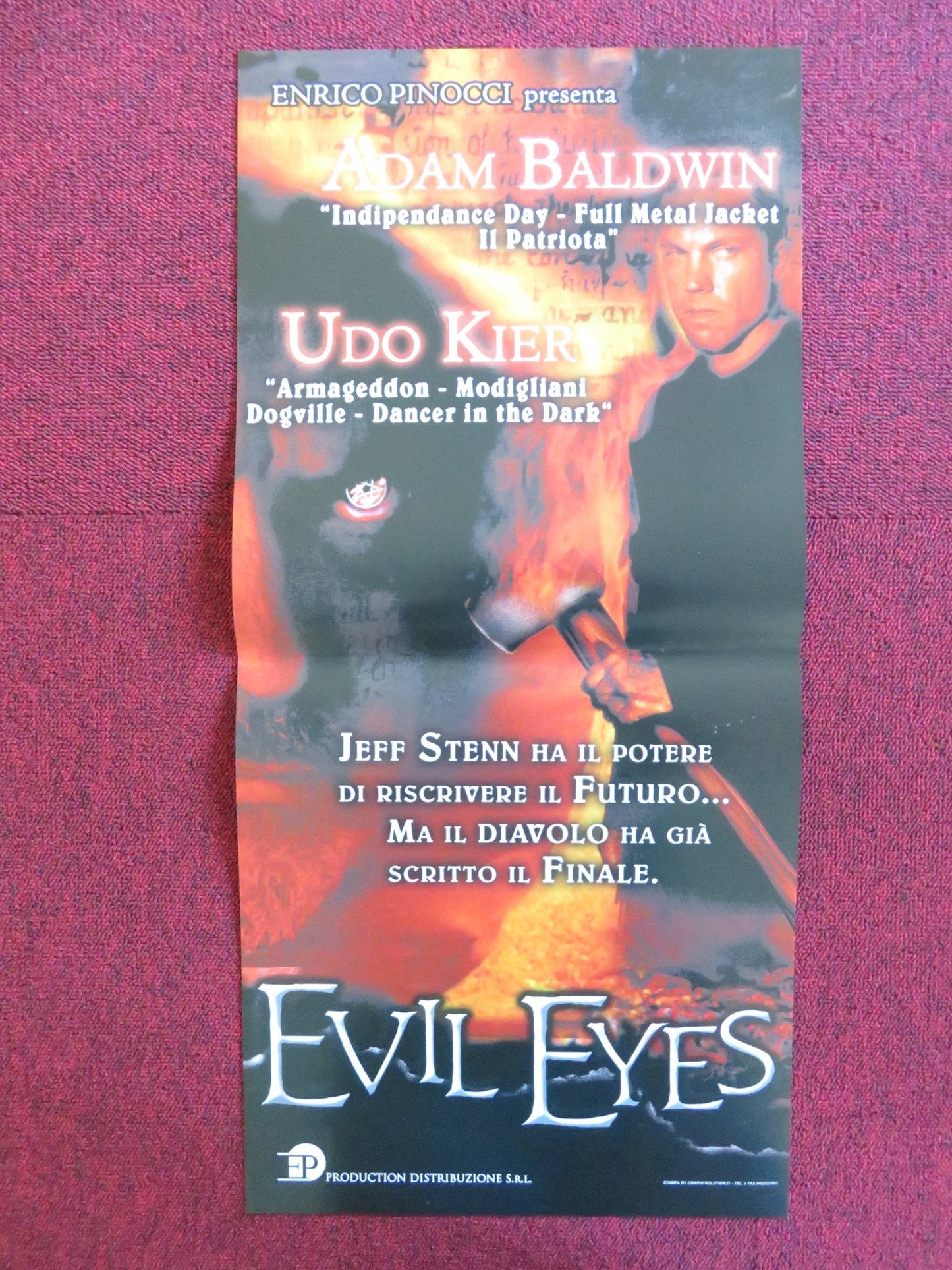 EVIL EYES ITALIAN LOCANDINA POSTER ADAM BALDWIN UDO KIER 2004 Rendezvous Cinema Movie posters