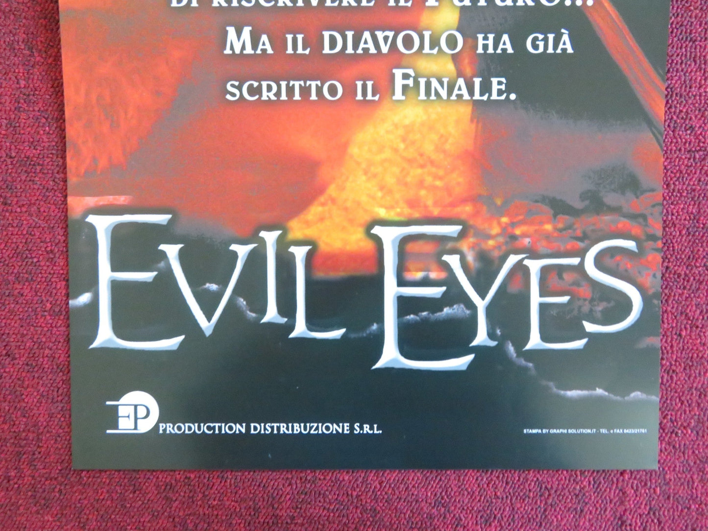 EVIL EYES ITALIAN LOCANDINA POSTER ADAM BALDWIN UDO KIER 2004 Rendezvous Cinema Movie posters