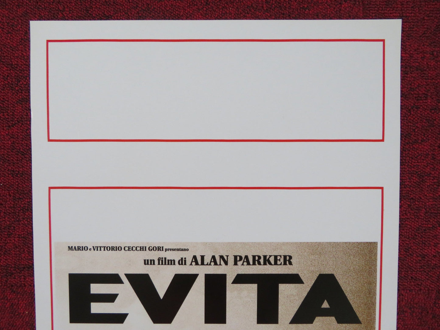 EVITA ITALIAN LOCANDINA POSTER MADONNA ANTONIO BANDERAS 1997 Rendezvous Cinema Movie posters