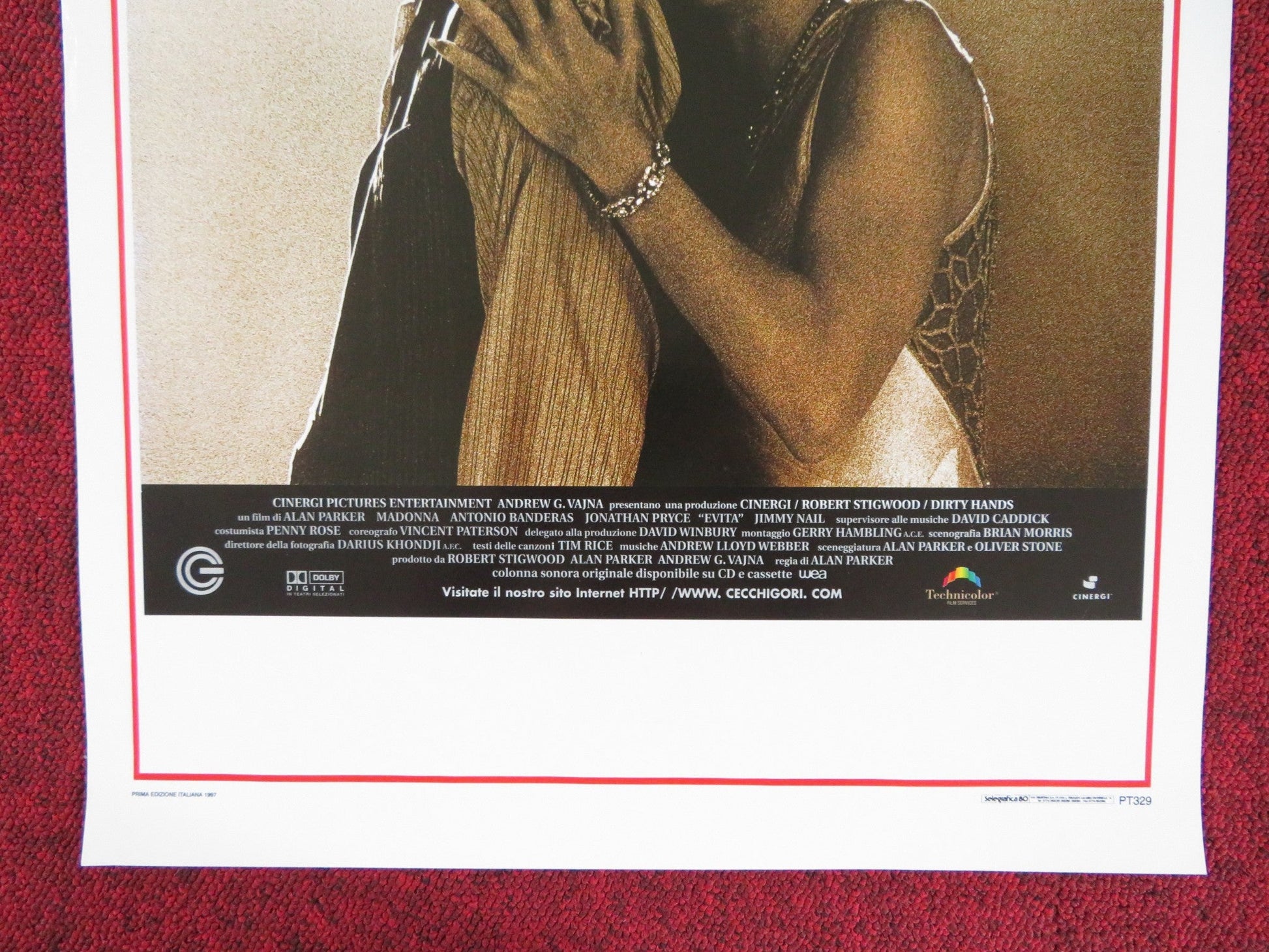 EVITA ITALIAN LOCANDINA POSTER MADONNA ANTONIO BANDERAS 1997 Rendezvous Cinema Movie posters