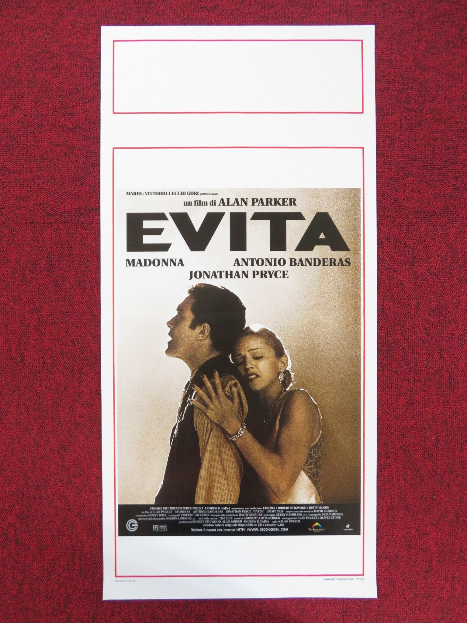 EVITA ITALIAN LOCANDINA POSTER MADONNA ANTONIO BANDERAS 1997 Rendezvous Cinema Movie posters