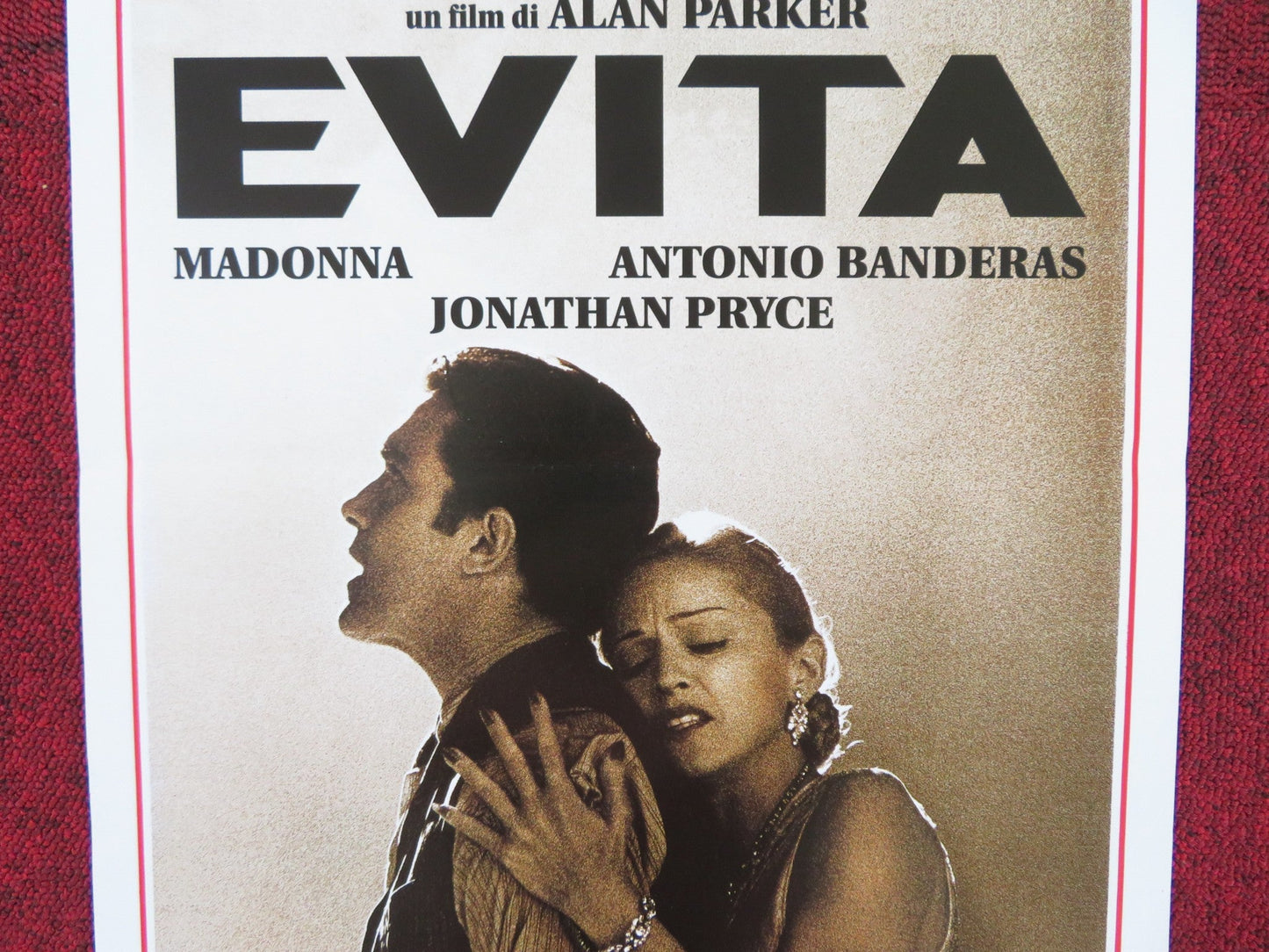 EVITA ITALIAN LOCANDINA POSTER MADONNA ANTONIO BANDERAS 1997 Rendezvous Cinema Movie posters