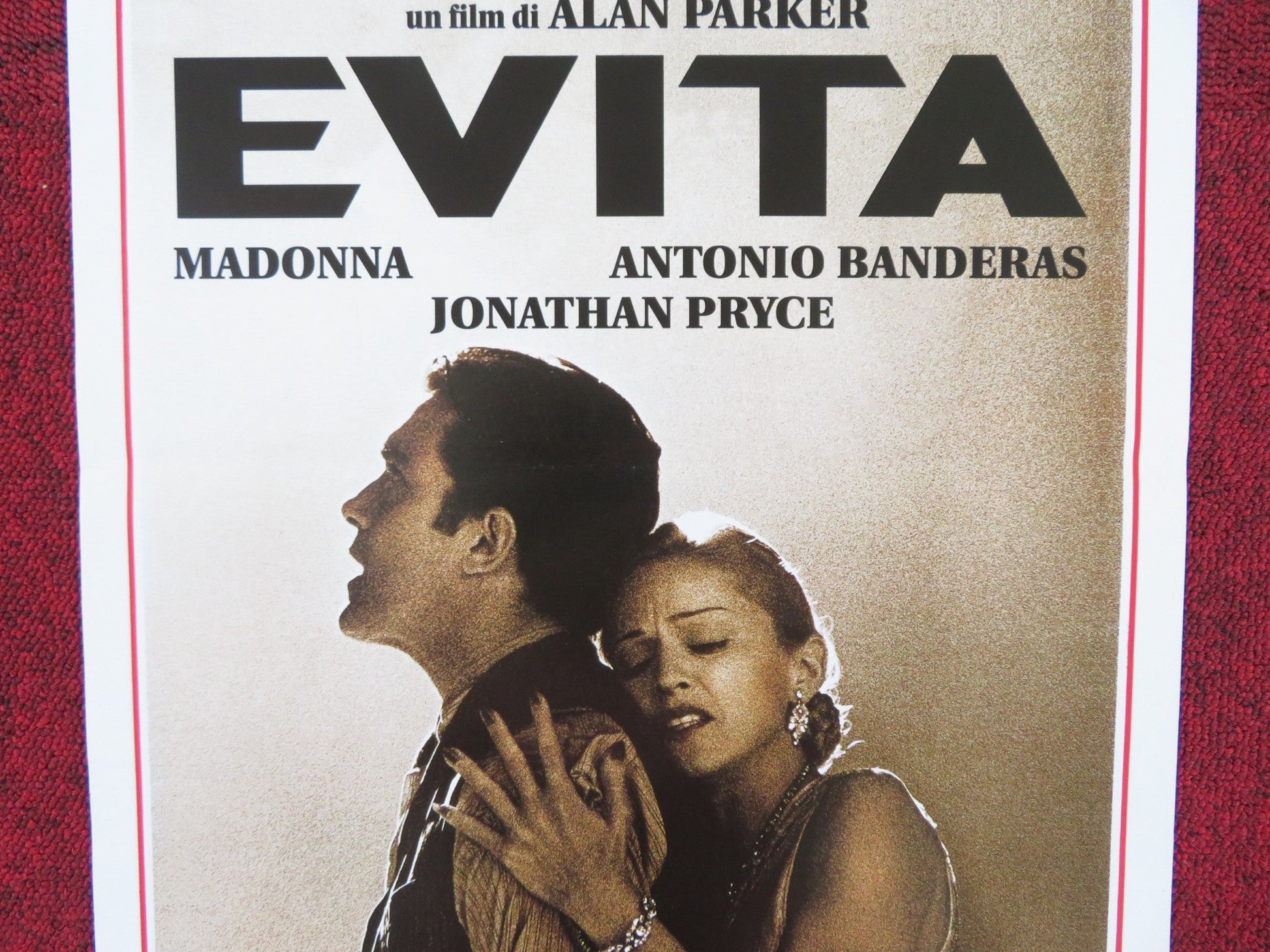 EVITA ITALIAN LOCANDINA POSTER MADONNA ANTONIO BANDERAS 1997 Rendezvous Cinema Movie posters