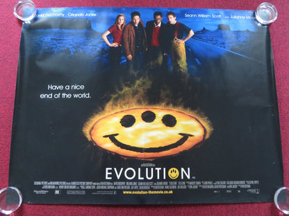EVOLUTION UK QUAD (30"x 40") ROLLED POSTER DAVID DUCHOVNY JULIANNE MOORE 2001 Rendezvous Cinema Movie posters