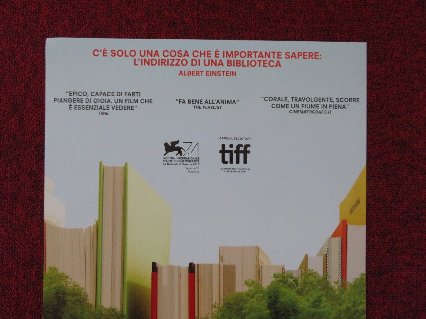 EX LIBRIS:THE NEW YORK PUBLIC LIBRARY ITALIAN LOCANDINA (26.5"x12.5") POSTER '17 Rendezvous Cinema Movie posters