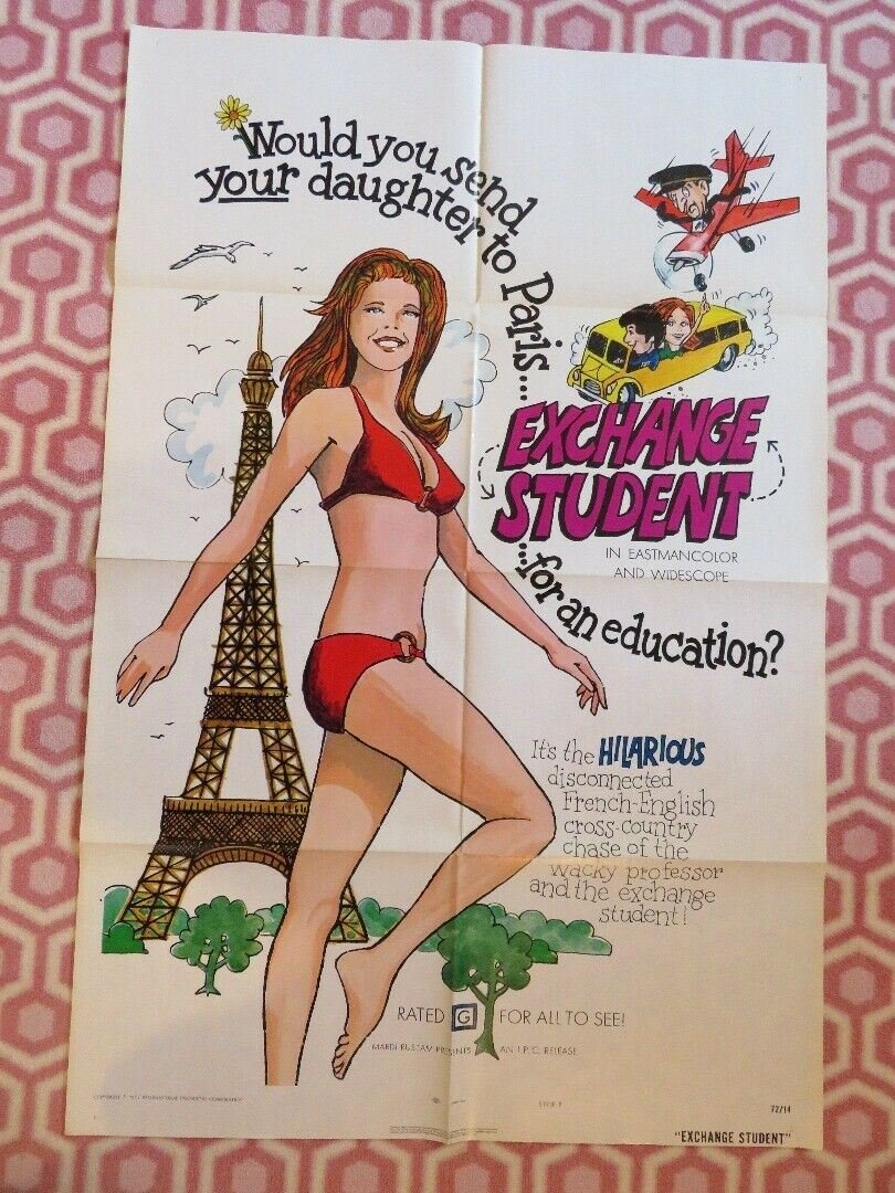 EXCHANGE STUDENT ONE SHEET POSTER STYLE B LOUIS DE FUNDES FERDY MAYNE Movie posters