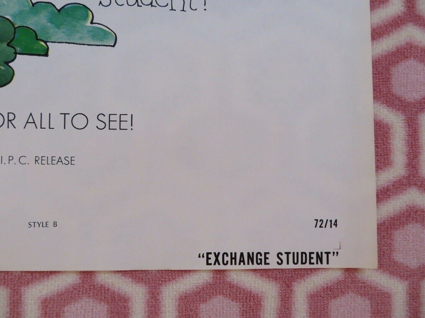 EXCHANGE STUDENT ONE SHEET POSTER STYLE B LOUIS DE FUNDES FERDY MAYNE Movie posters