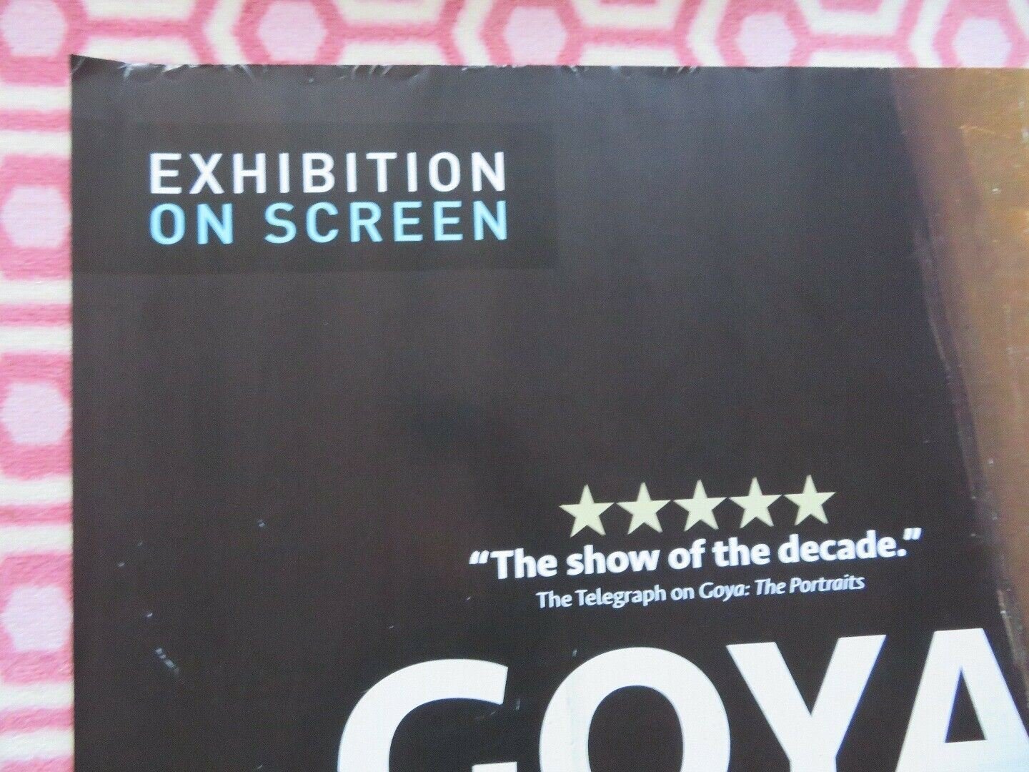 EXHIBITION ON SCREEN GOYA QUAD (30"x 40") ROLLED POSTER 2015 DOCUMENTARY Rendezvous Cinema Movie posters