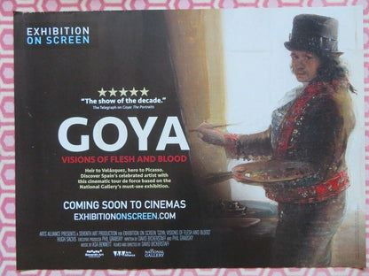 EXHIBITION ON SCREEN GOYA QUAD (30"x 40") ROLLED POSTER 2015 DOCUMENTARY Rendezvous Cinema Movie posters