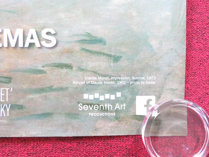 EXHIBITION ON SCREEN: I CLAUDE MONET - B UK QUAD (30"x 40") ROLLED POSTER 2017 Rendezvous Cinema Movie posters