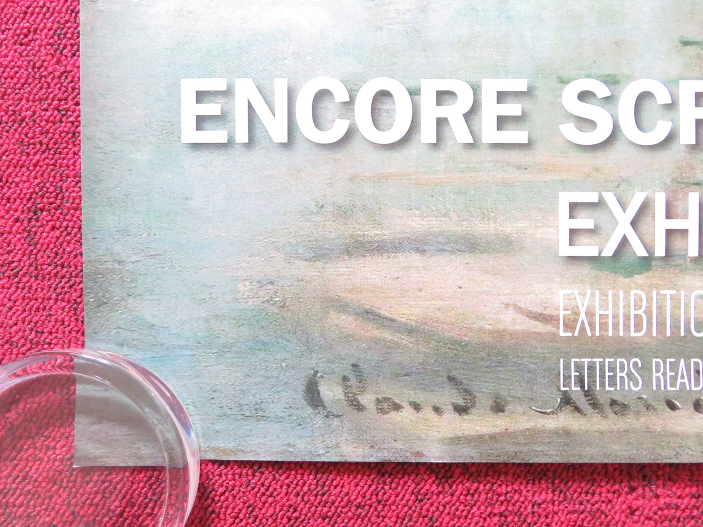 EXHIBITION ON SCREEN: I CLAUDE MONET - B UK QUAD (30"x 40") ROLLED POSTER 2017 Rendezvous Cinema Movie posters