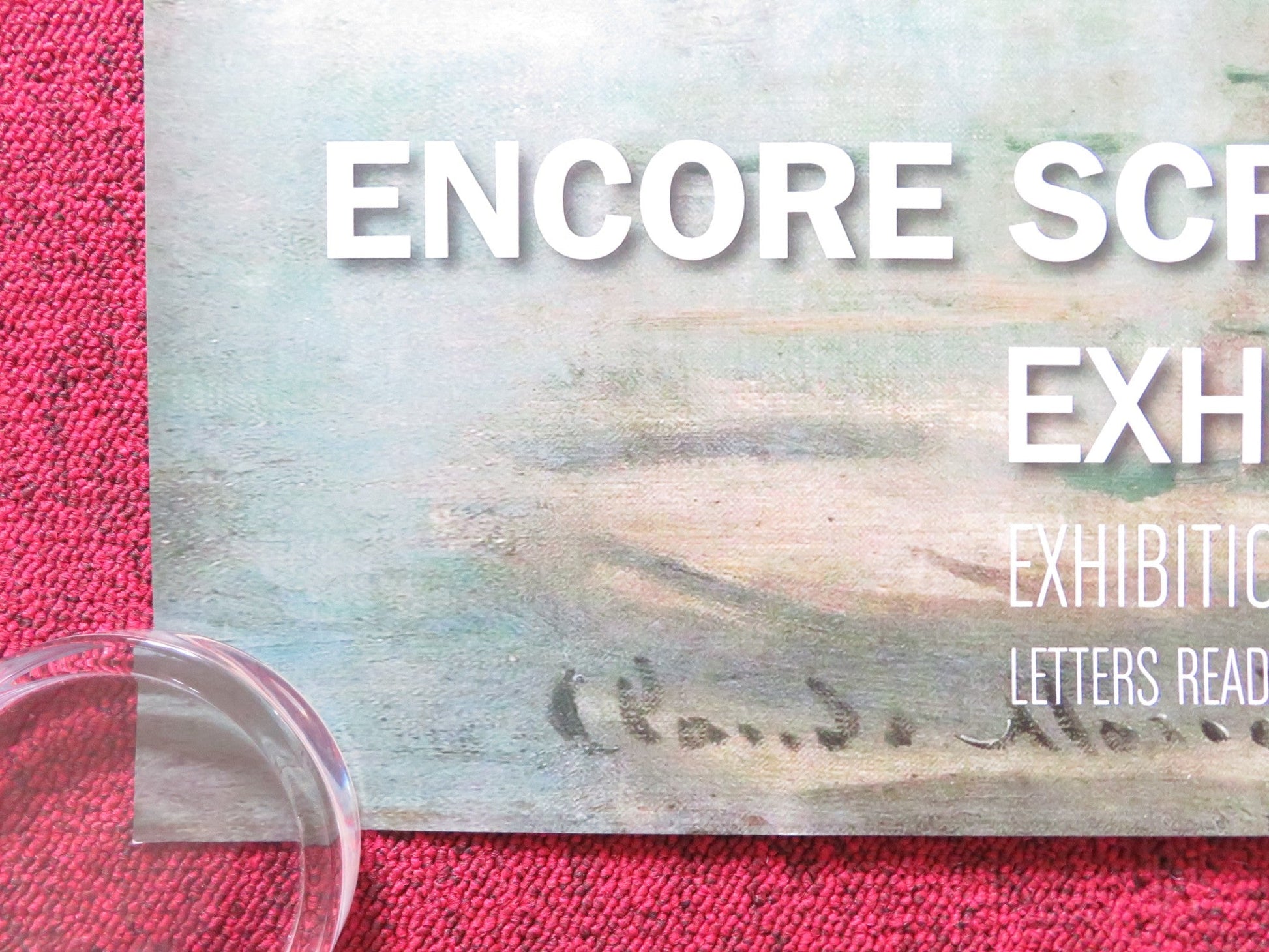 EXHIBITION ON SCREEN: I CLAUDE MONET - B UK QUAD (30"x 40") ROLLED POSTER 2017 Rendezvous Cinema Movie posters