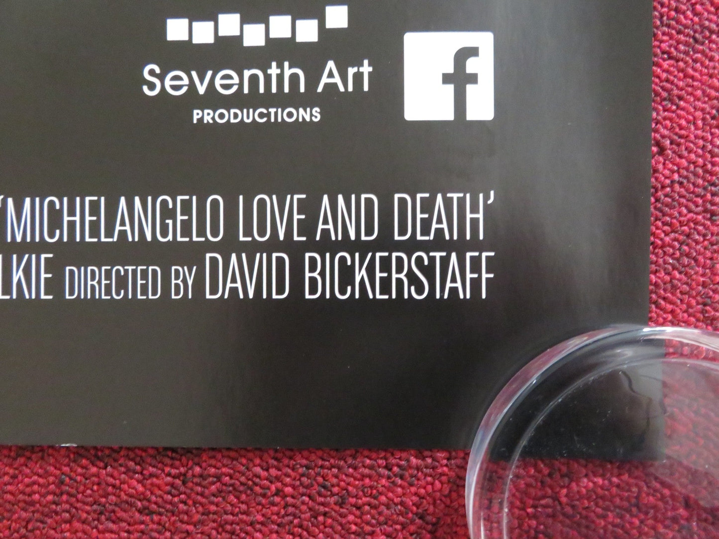 EXHIBITION ON SCREEN: MICHELANGELO LOVE AND DEATH UK QUAD ROLLED POSTER 2017 Rendezvous Cinema Movie posters