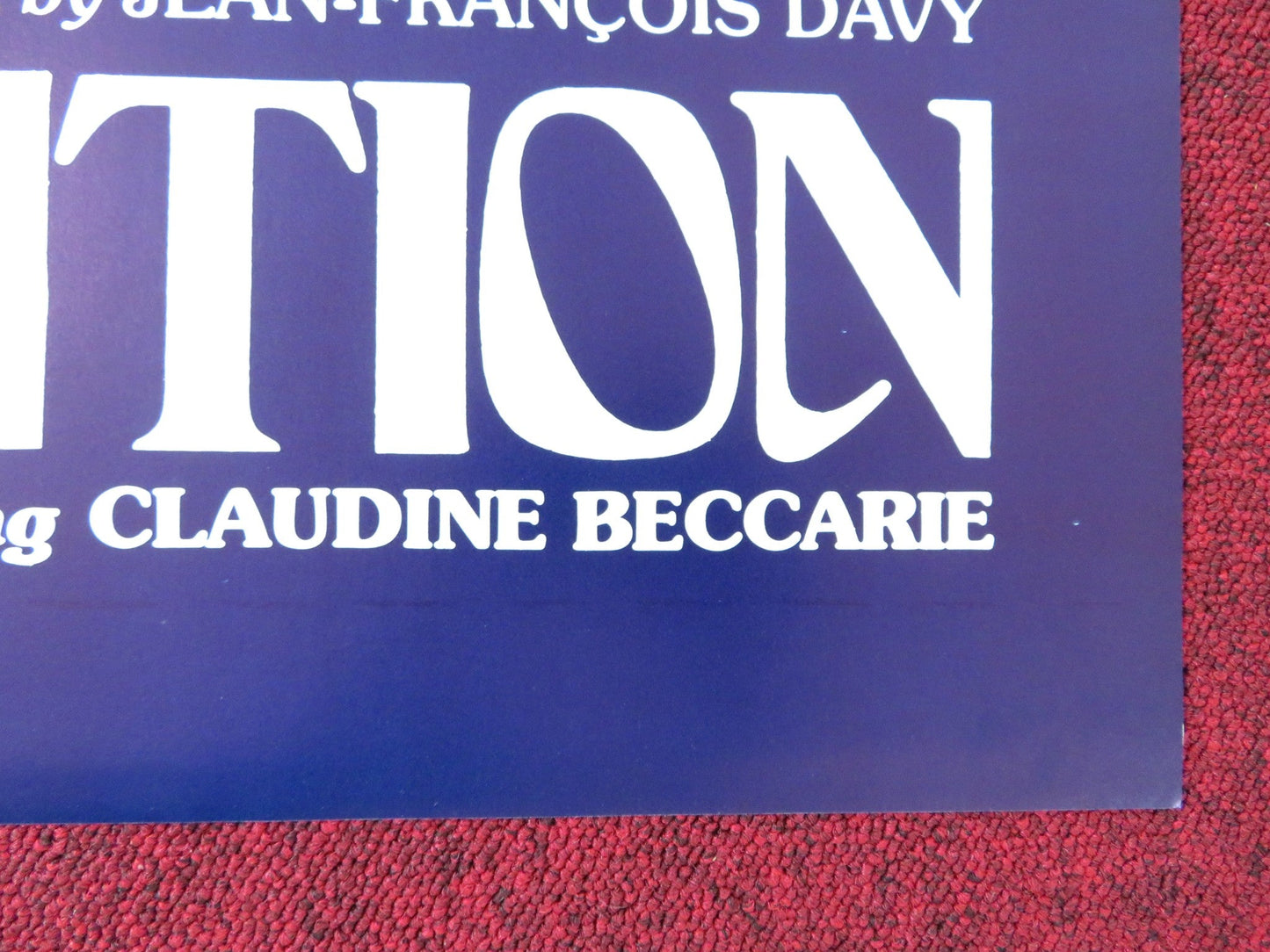 EXHIBITION US TRI FOLDED ONE SHEET ROLLED POSTER CLAUDINE BECCARIE 1975 Rendezvous Cinema Movie posters