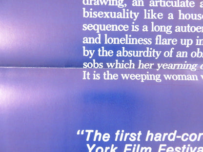 EXHIBITION US TRI FOLDED ONE SHEET ROLLED POSTER CLAUDINE BECCARIE 1975 Rendezvous Cinema Movie posters