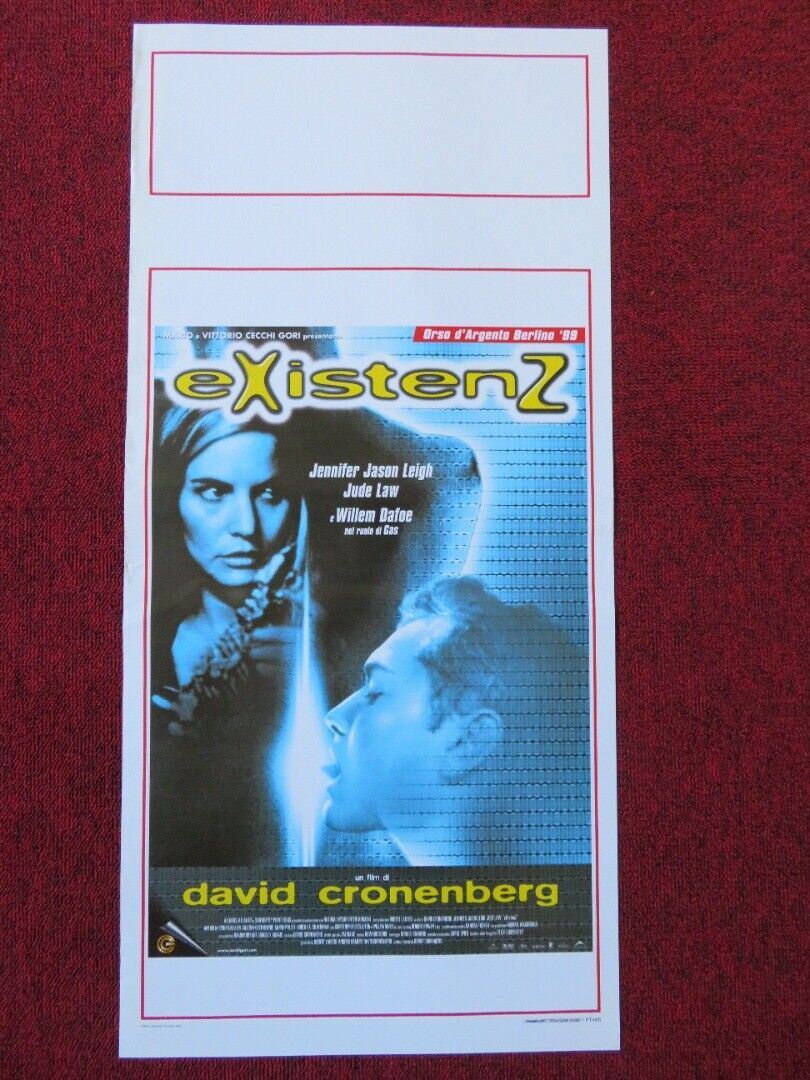 EXISTENZ ITALIAN LOCANDINA (27.5"x13") POSTER DAVID CRONENBERG 1999 Movie posters