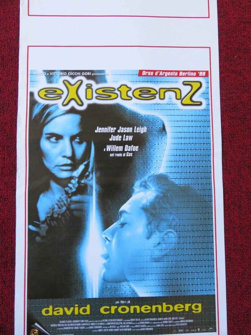 EXISTENZ ITALIAN LOCANDINA (27.5"x13") POSTER DAVID CRONENBERG 1999 Movie posters