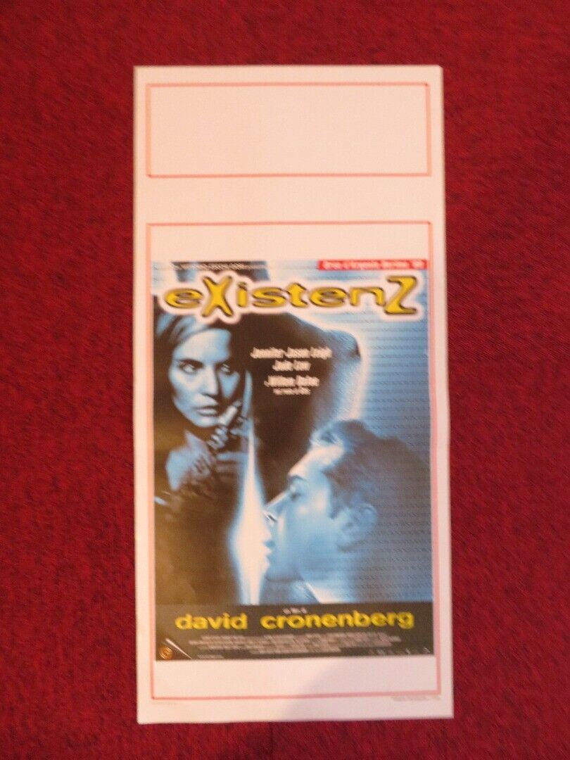 EXISTENZ ITALIAN LOCANDINA (27.5"x13") POSTER JUDE LAW 1999 Movie posters