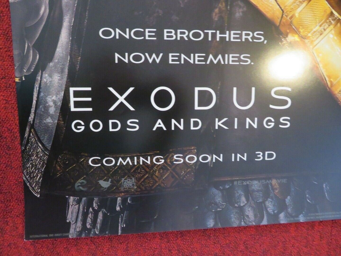 EXODUS GODS AND KINGS B US ONE SHEET ROLLED POSTER CHRISTIAN BALE 2014 Movie posters