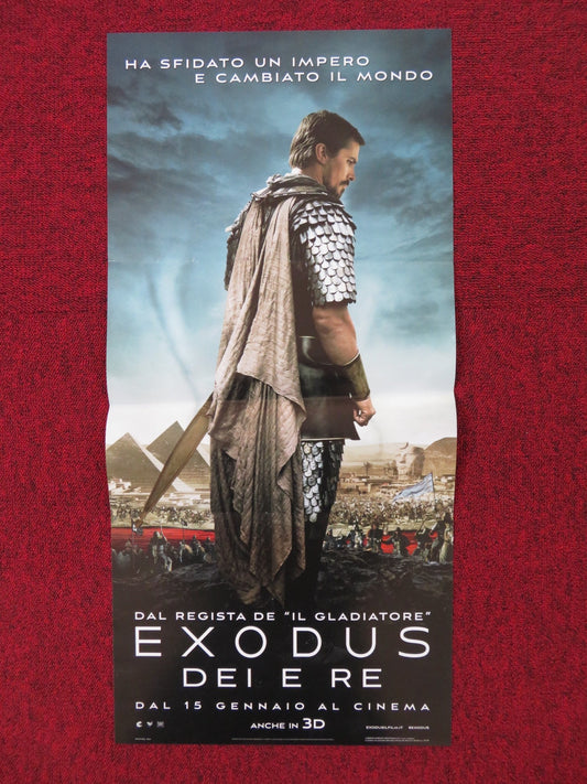 EXODUS: GODS AND KINGS ITALIAN LOCANDINA POSTER CHRISTIAN BALE J. EDGERTON 2014 Rendezvous Cinema Movie posters
