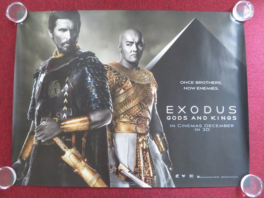 EXODUS: GODS AND KINGS UK QUAD (30"x 40") ROLLED POSTER CHRISTIAN BALE 2014 Rendezvous Cinema Movie posters