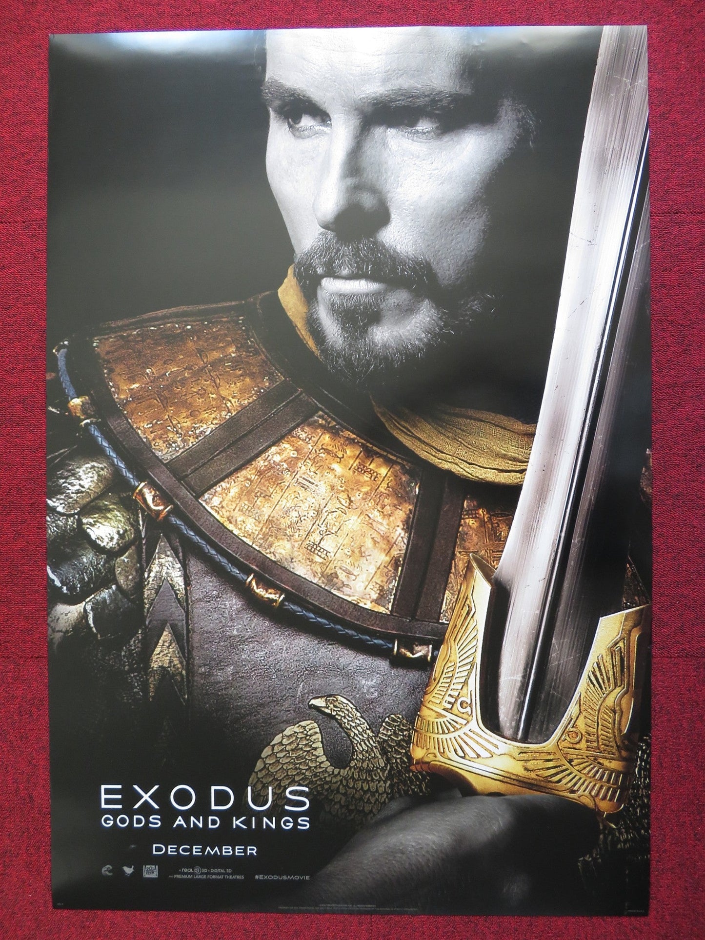 EXODUS: GODS AND KINGS - VERSION B US ONE SHEET ROLLED POSTER CHRISTIAN BALE 2014 Rendezvous Cinema Movie posters