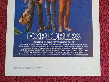 EXPLORERES ITALIAN LOCANDINA (27.5"x13") POSTER ETHAN HAWKE RIVER PHOENIX 1985 - Rendezvous Cinema