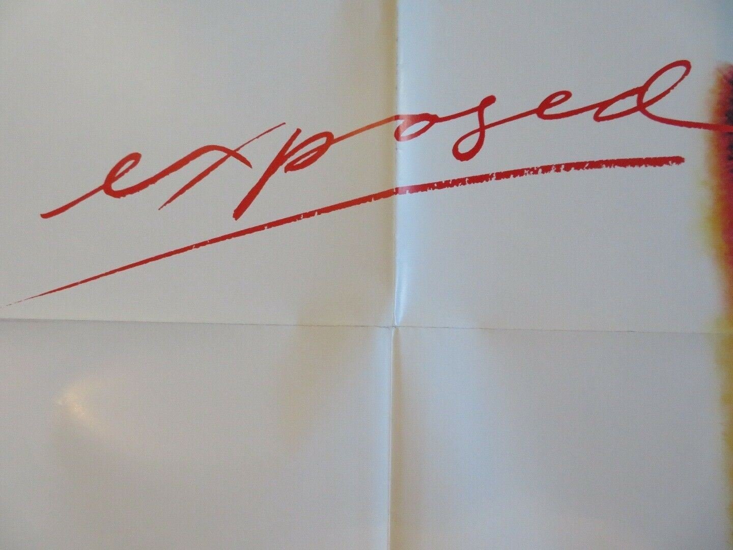 EXPOSED US ONE SHEET POSTER JAMES TOBACK KINSKI NUREYEV 1983 Movie posters