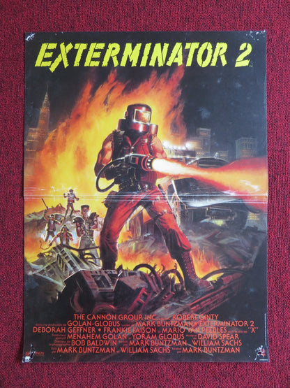 EXTERMINATOR 2 FRENCH POSTER CANNON ROBERT GINTY 1984 Rendezvous Cinema Movie posters