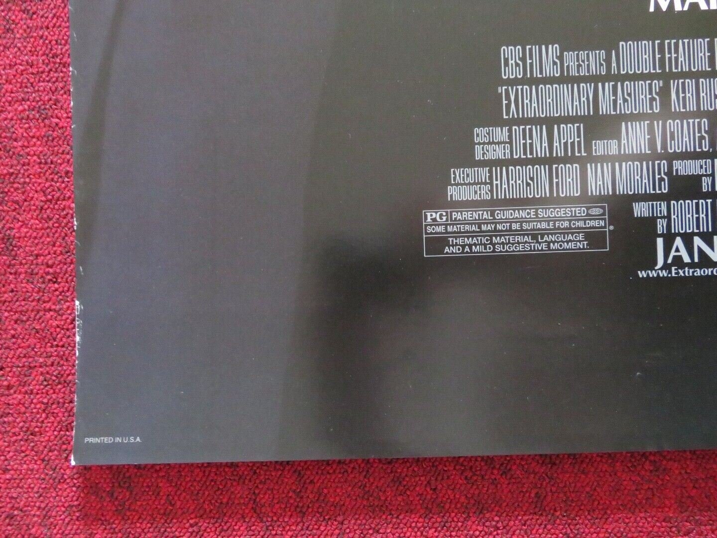 EXTRAORDINARY MEASURES US ONE SHEET ROLLED POSTER HARRISON FORD 2010 Movie posters