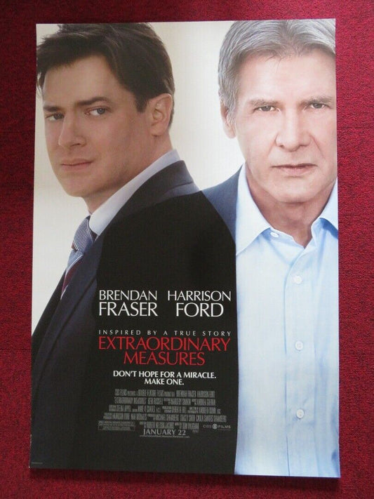 EXTRAORDINARY MEASURES US ONE SHEET ROLLED POSTER HARRISON FORD 2010 Movie posters