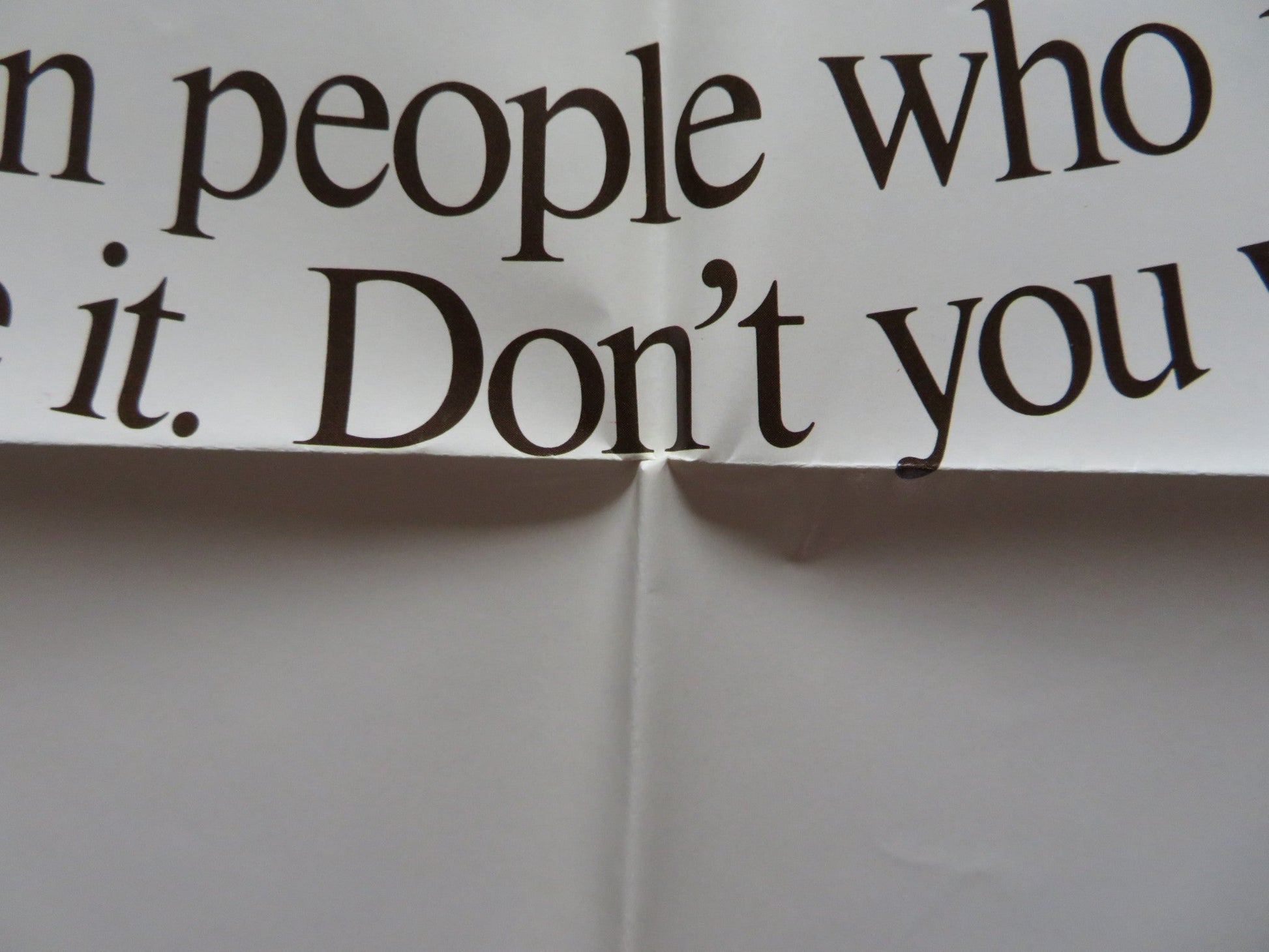 EXTREME CLOSE - UP FOLDED US ONE SHEET POSTER JIM MCMULLAN KATHERINE WOODVILLE '73 Rendezvous Cinema Movie posters