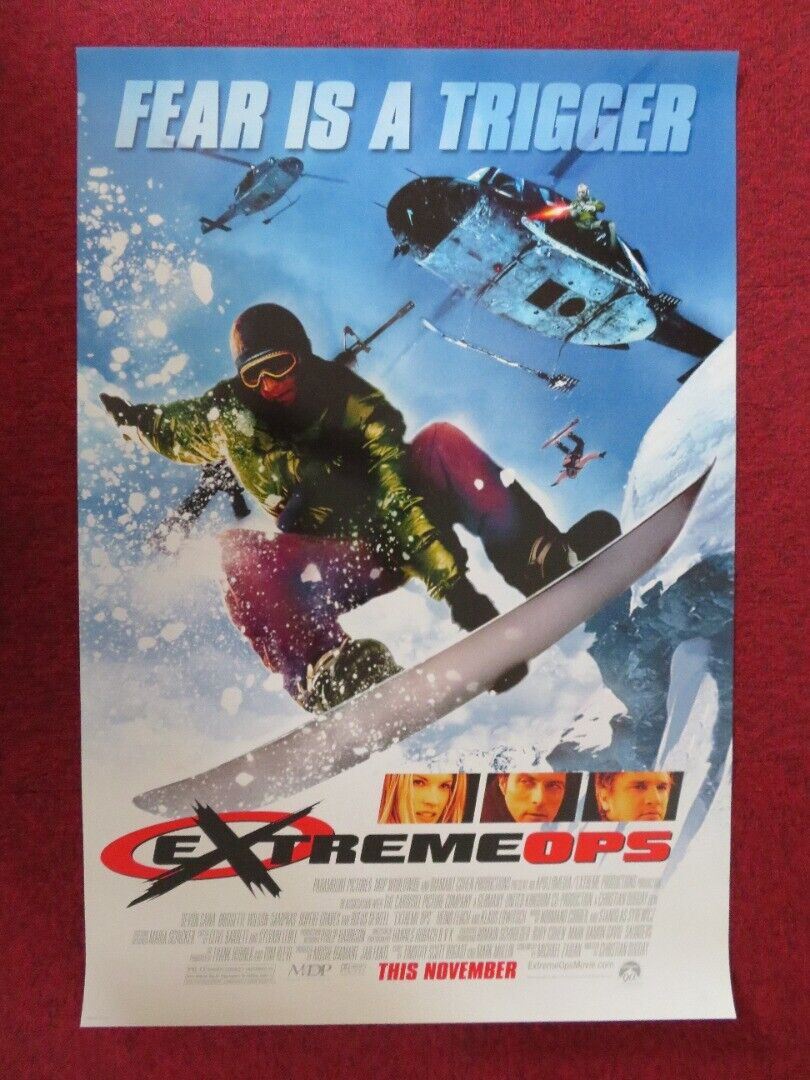 EXTREME OPS US ONE SHEET ROLLED POSTER DEVON SAWA 2002 Movie posters
