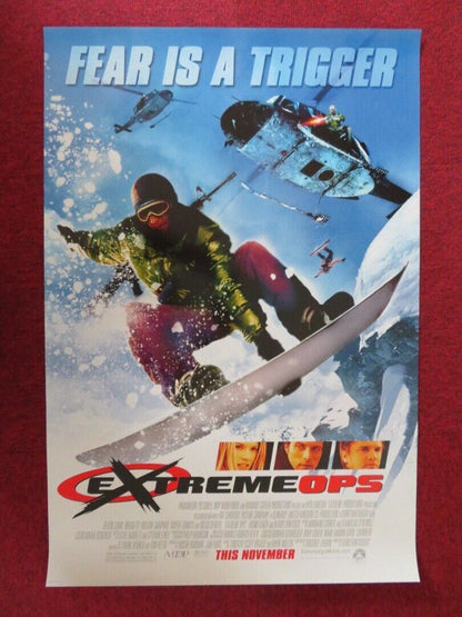 EXTREME OPS US ONE SHEET ROLLED POSTER DEVON SAWA 2002 Movie posters