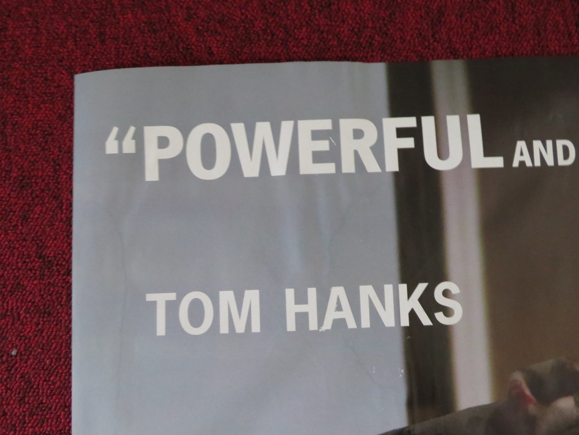 EXTREMELY LOUD AND INCREDIBLY CLOSE UK QUAD (30"x 40") ROLLED POSTER HANKS 2011 Rendezvous Cinema Movie posters