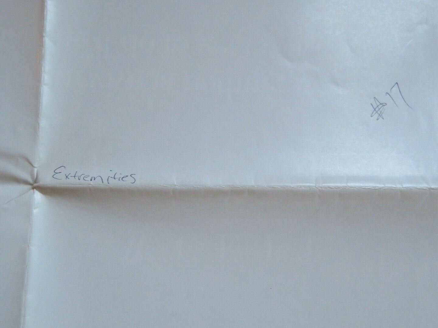 EXTREMITIES FOLDED US ONE SHEET POSTER FARRAH FAWCETT 1986 Movie posters