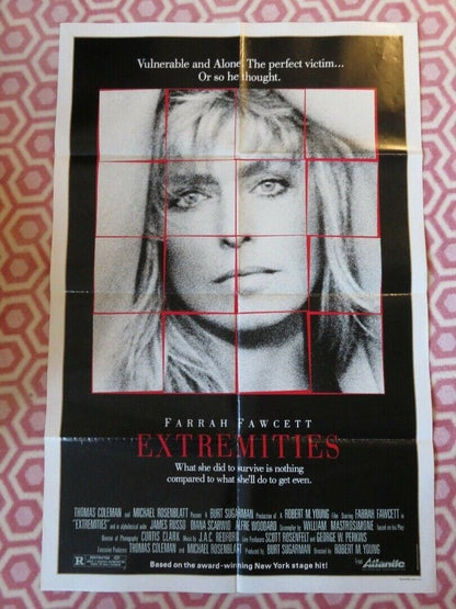 EXTREMITIES FOLDED US ONE SHEET POSTER FARRAH FAWCETT 1986 Movie posters