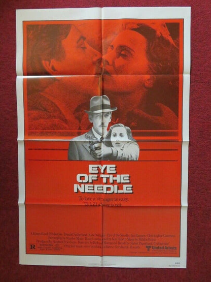 EYE OF THE NEEDLE FOLDED US ONE SHEET POSTER DONALD SUTHERLAND 1981 Movie posters