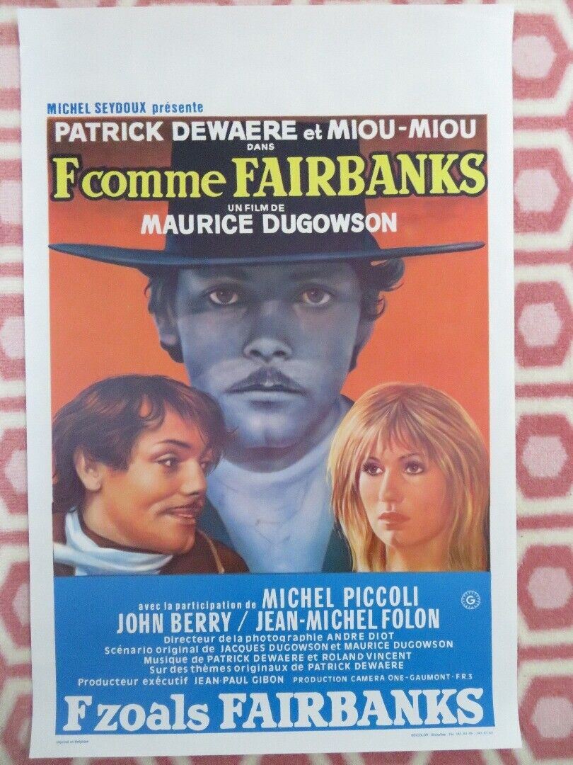 F COMME FAIRBANKS BELGIUM (21.5"x 14.5") POSTER PATRICK DEWAERE MIOU MIOU - Rendezvous Cinema