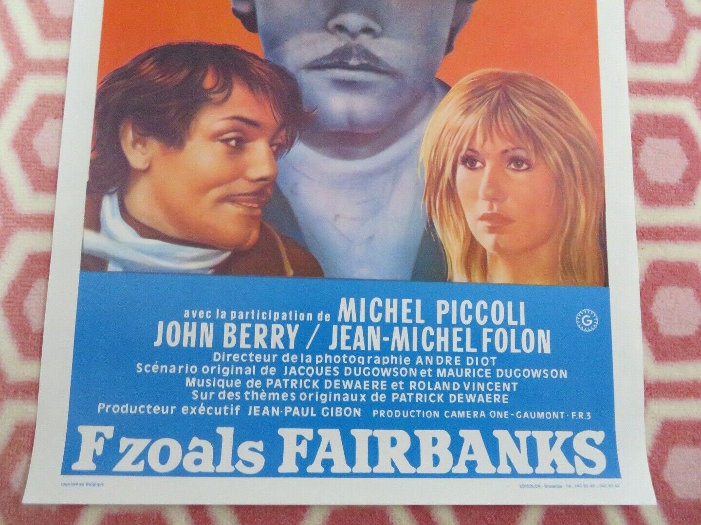 F COMME FAIRBANKS BELGIUM (21.5"x 14.5") POSTER PATRICK DEWAERE MIOU MIOU - Rendezvous Cinema