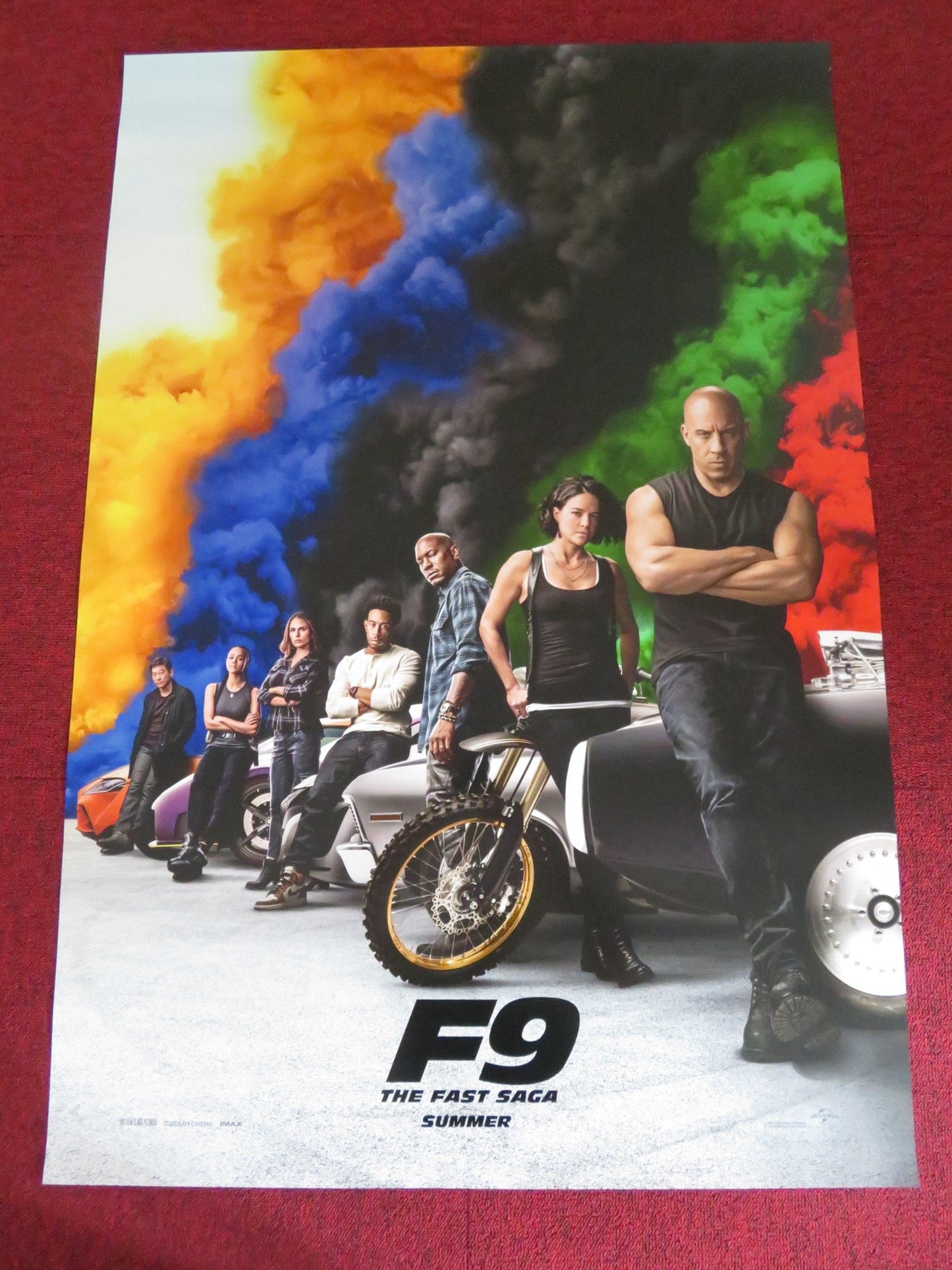 F9: THE FAST SAGA US ONE SHEET ROLLED POSTER VIN DIESEL MICHELLE RODRIGUEZ 2021 Rendezvous Cinema Movie posters