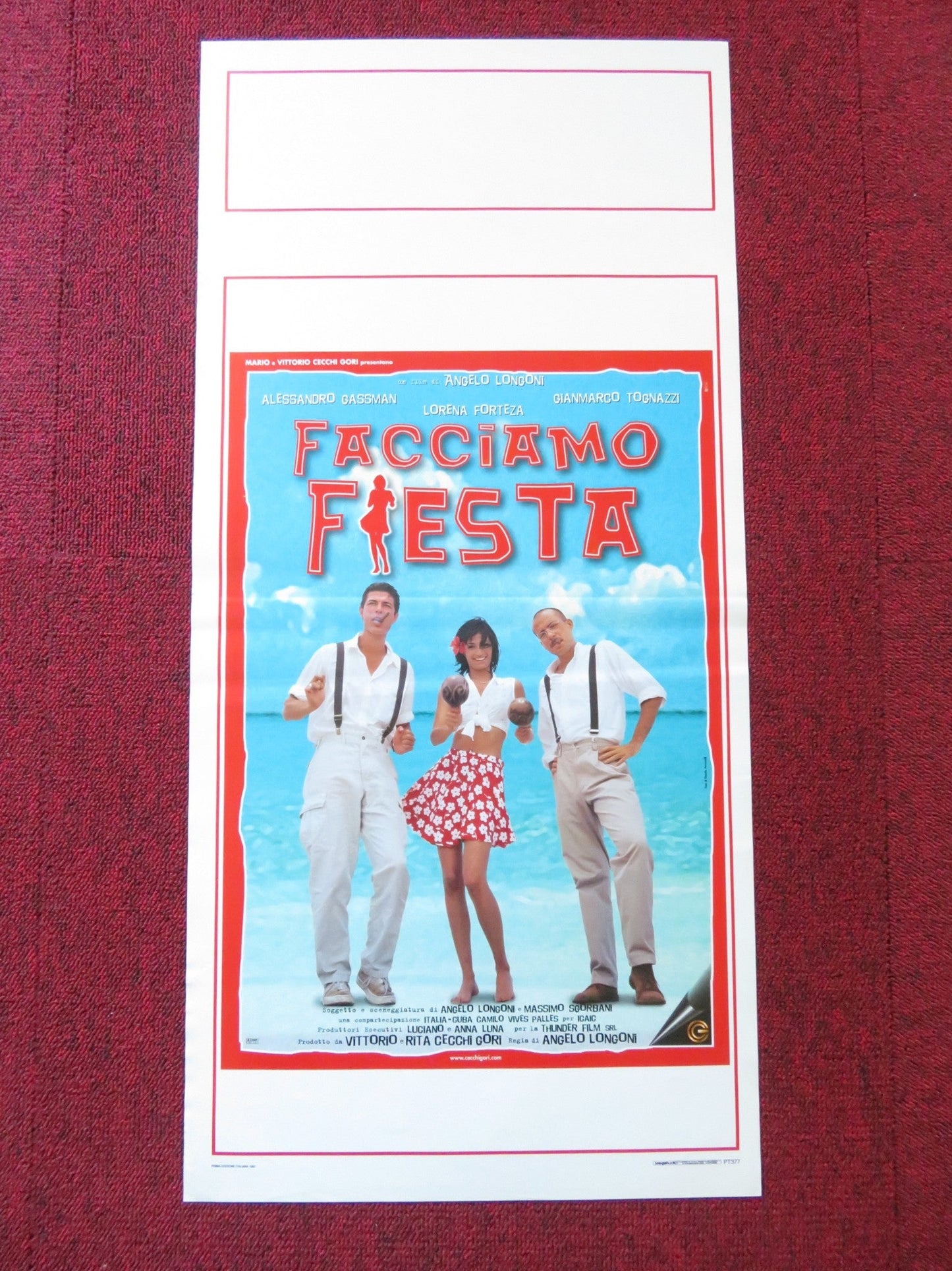 FACCIAMO FIESTA ITALIAN LOCANDINA POSTER ALESSANDRO GASSMAN LORENA FORTEZA 1997 Rendezvous Cinema Movie posters