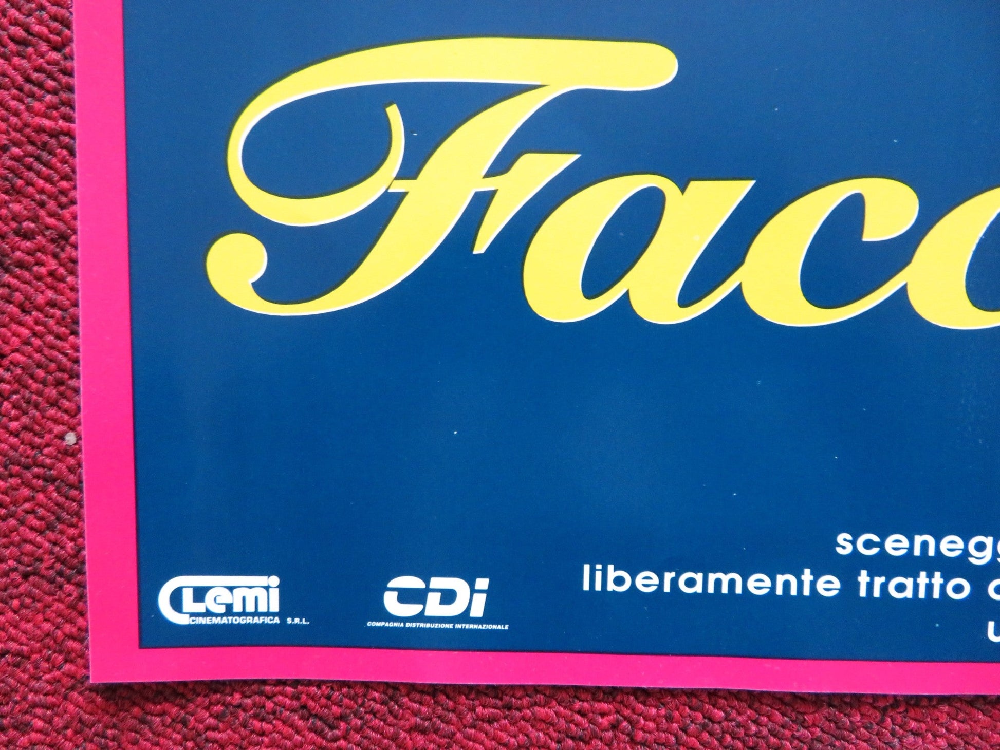 FACCIAMO PARADISO - A ITALIAN FOTOBUSTA POSTER MARGHERITA BUY LELLO ARENA 1995 Rendezvous Cinema Movie posters