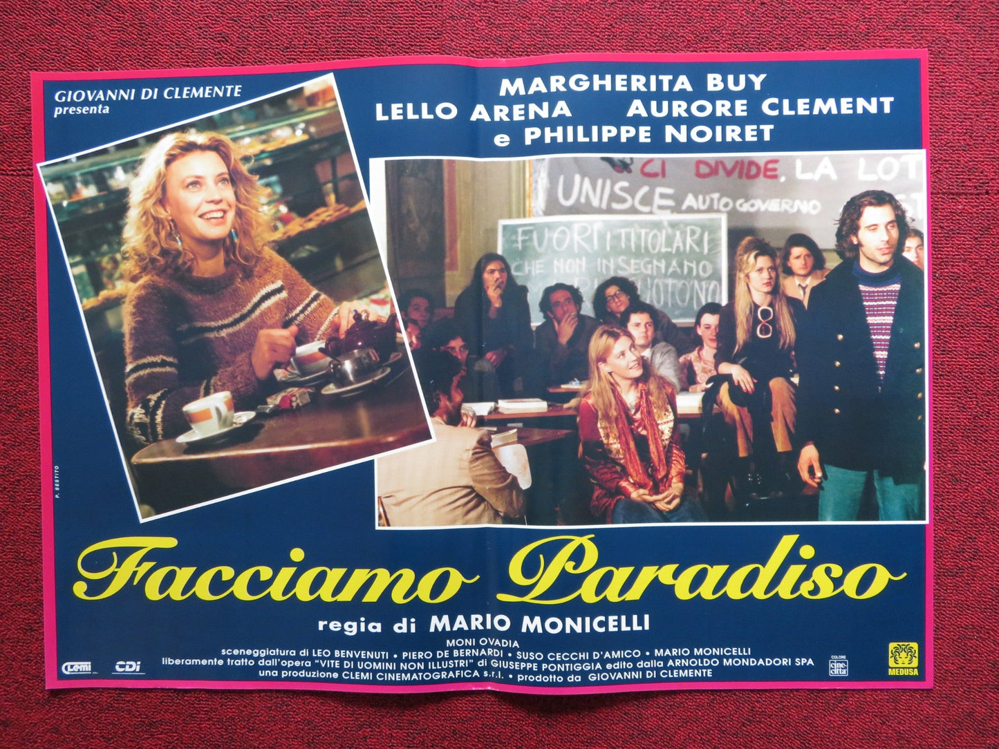 FACCIAMO PARADISO - D ITALIAN FOTOBUSTA POSTER MARGHERITA BUY LELLO ARENA 1995 Rendezvous Cinema Movie posters